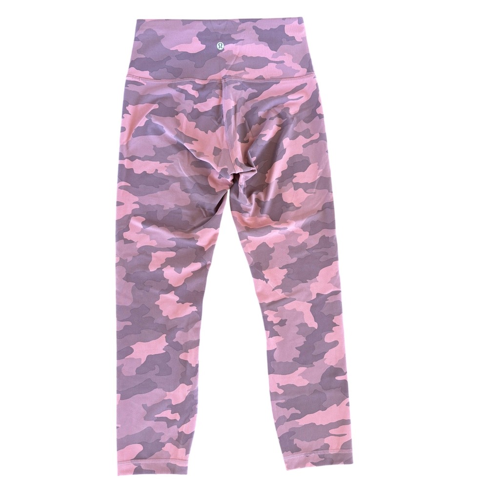 Lululemon Wunder Under High-Rise Tight 21 Heritage 365 Camo Brier Rose Pink Sz 8